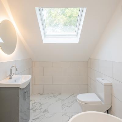 Bathroom Renovation with Skylight